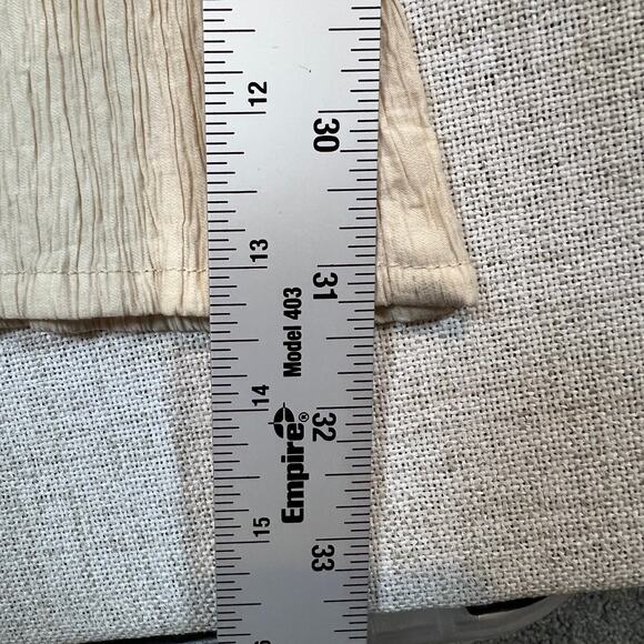 Zara Cream Crepe Tie Waist Lightweight Pants | Women's S - Picture 13 of 13